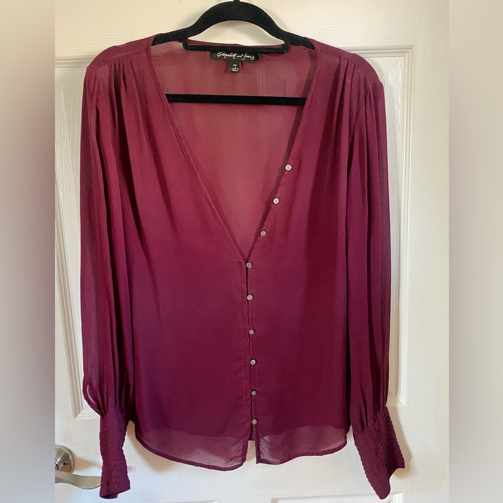 Elizabeth And James silk blouse